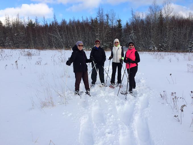 snowshoeing